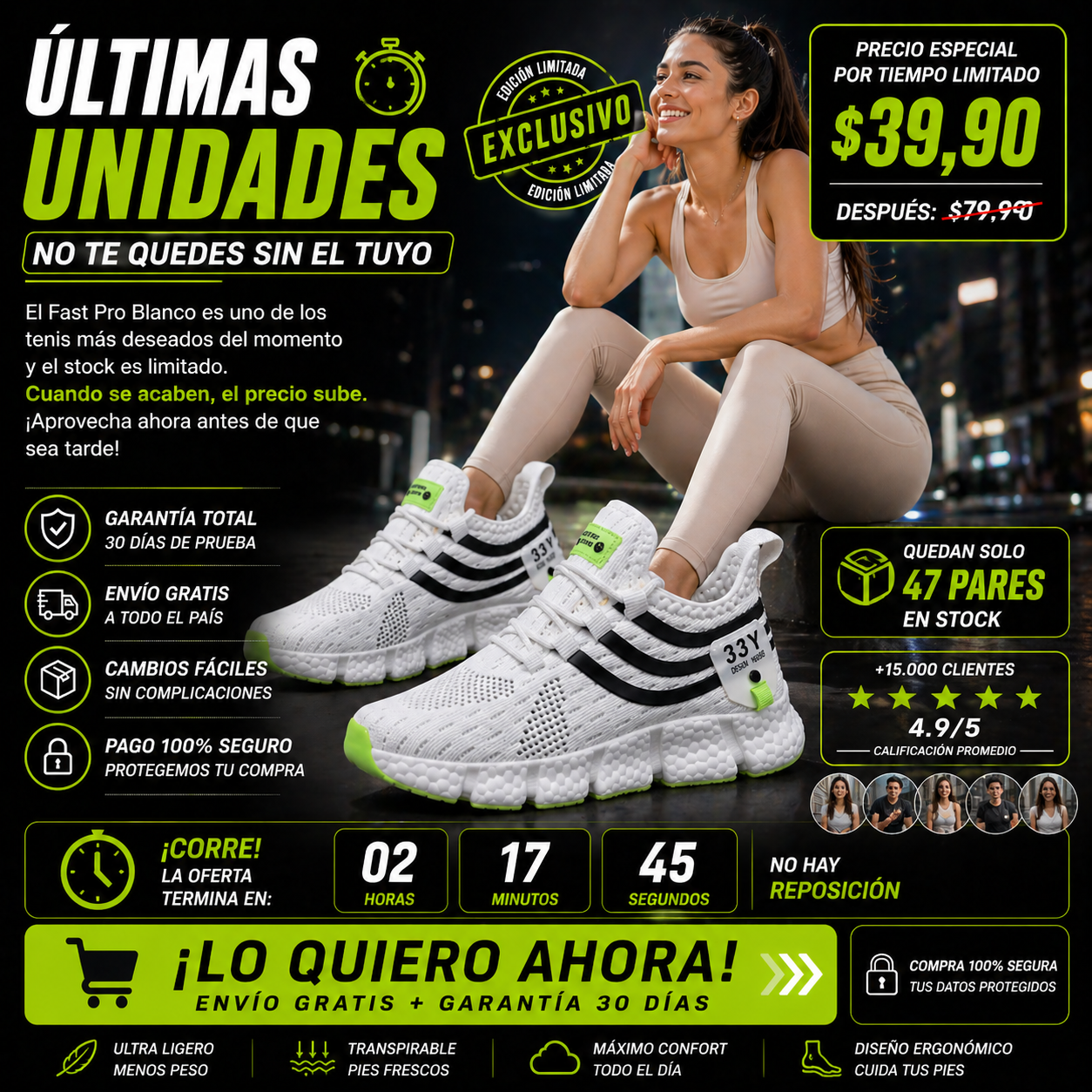 Zapatillas Fast Pro Blancas