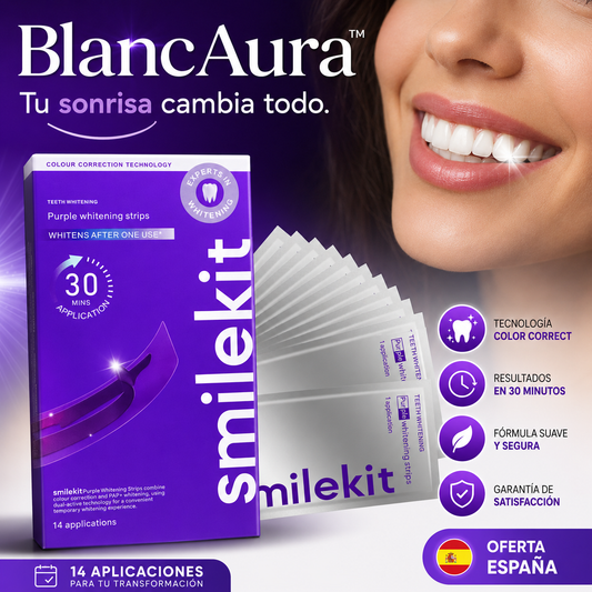 Tiras Blanqueadoras Moradas Smilekit