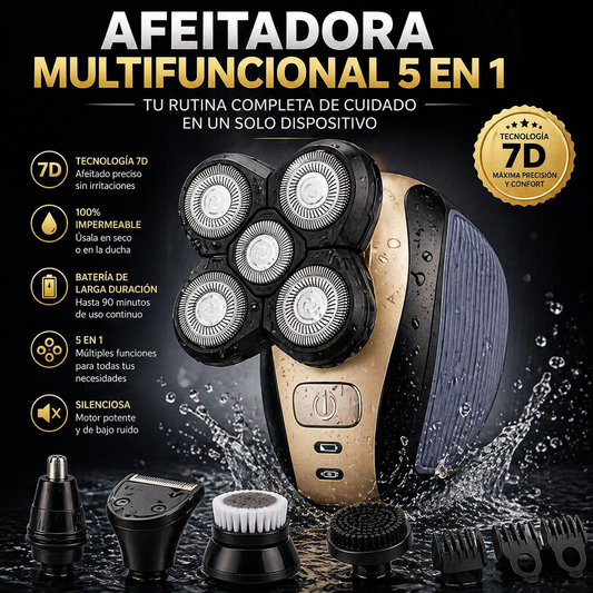Afeitadora Multifuncional 5 em 1