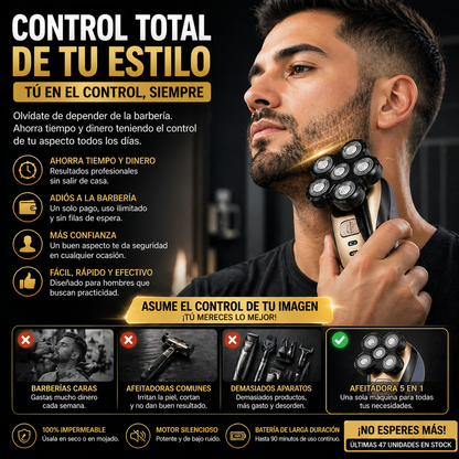 Afeitadora Multifuncional 5 em 1