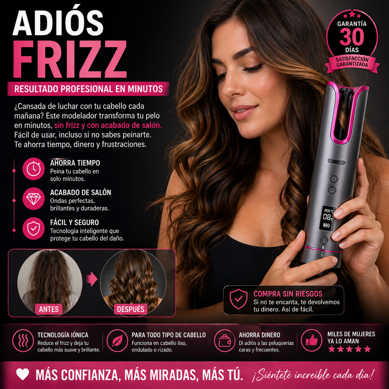 Moldeador de rizos profesional v2