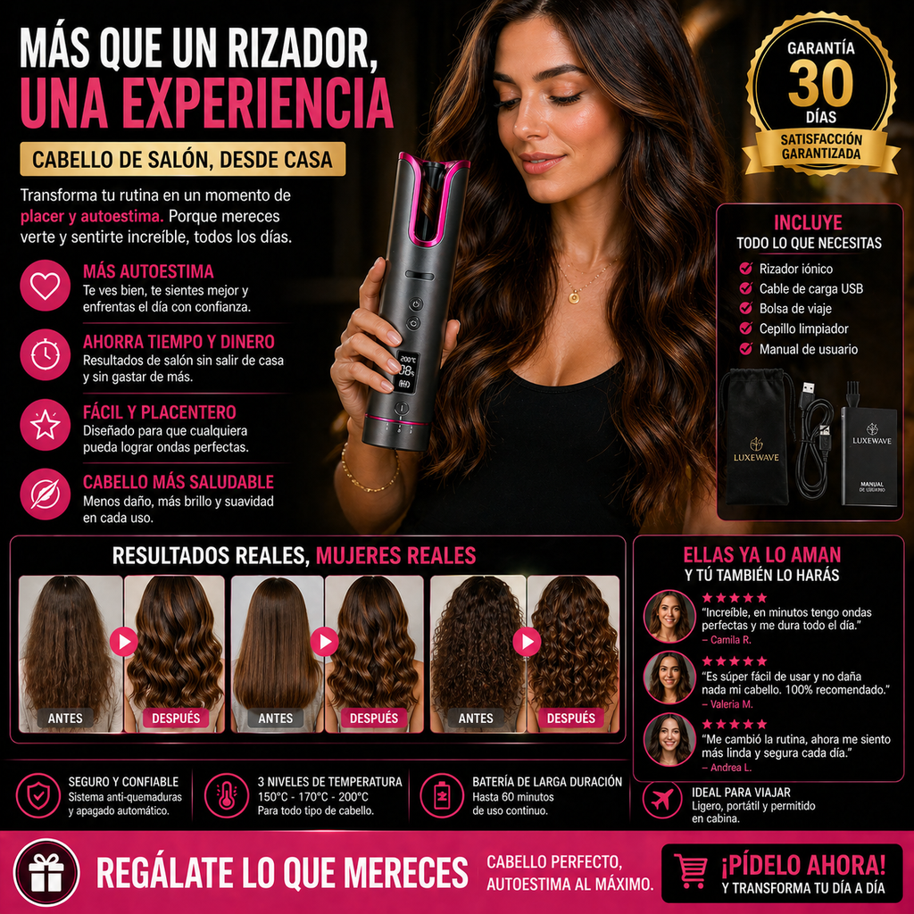 Moldeador de rizos profesional v2