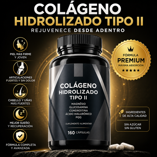 olágeno Hidrolizado Tipo II – 160 Cápsulas