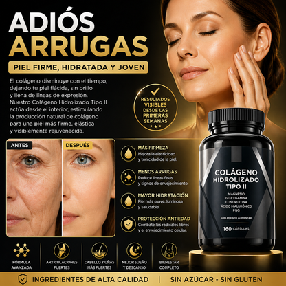olágeno Hidrolizado Tipo II – 160 Cápsulas