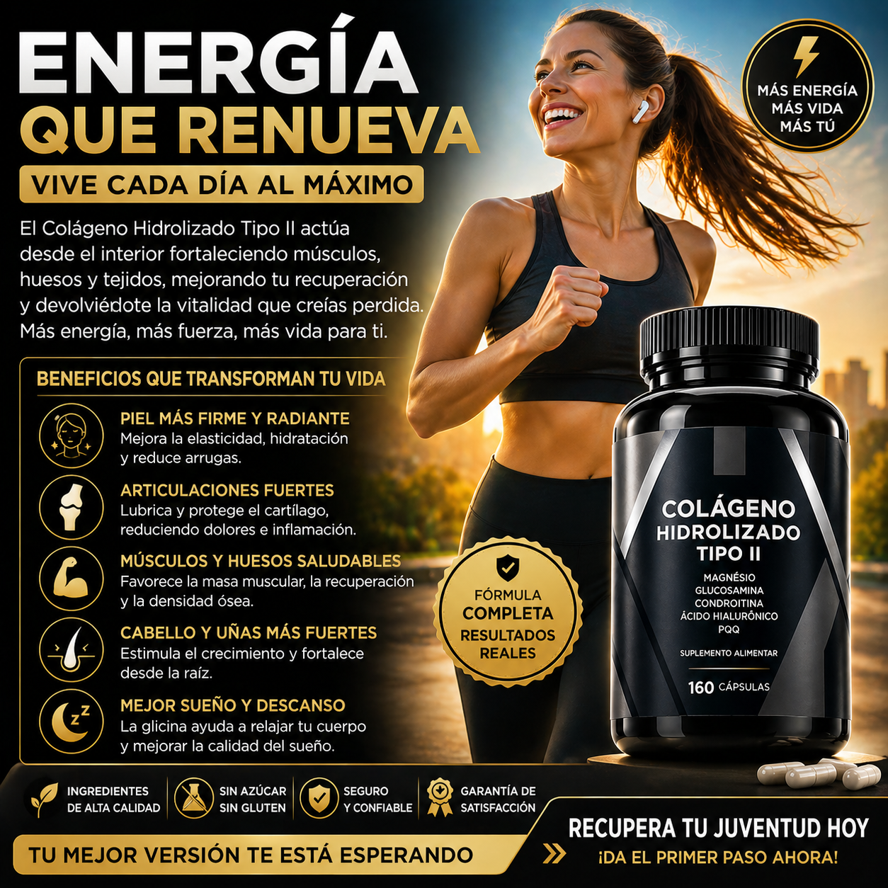 olágeno Hidrolizado Tipo II – 160 Cápsulas