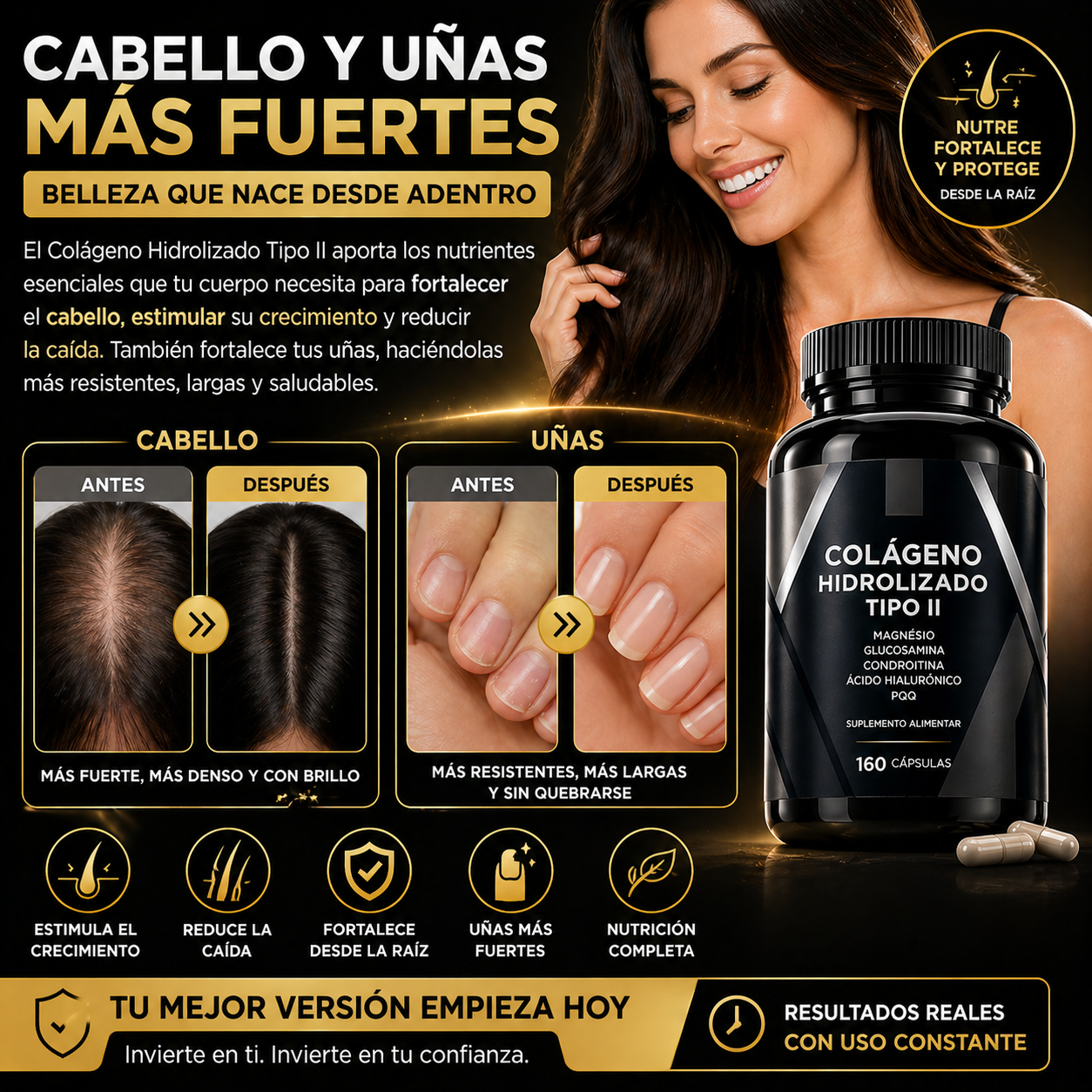 olágeno Hidrolizado Tipo II – 160 Cápsulas