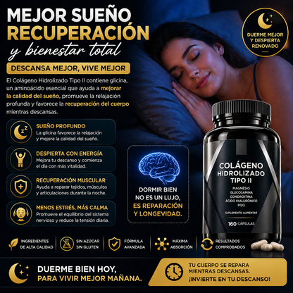 olágeno Hidrolizado Tipo II – 160 Cápsulas